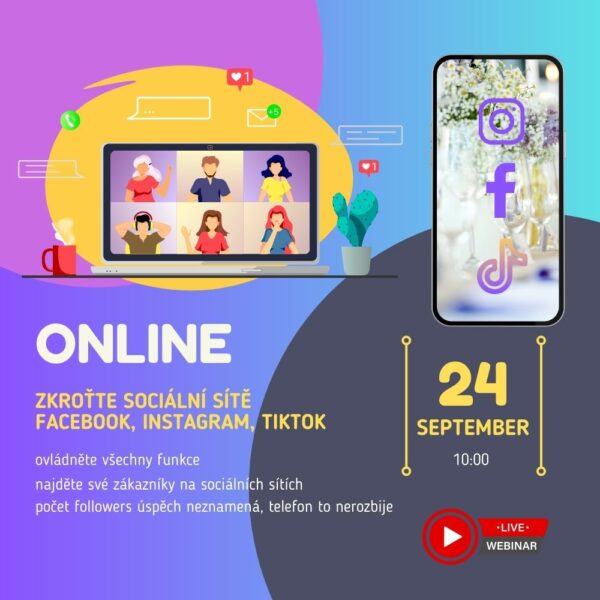 zkroťte sociální site webinář